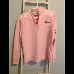 Vineyard Vines Pink Quarter Zip Pullover Women’s